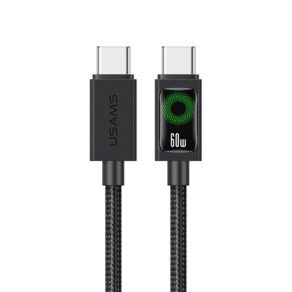 Cable de Datos USB C a USB C SJ773 60W 1.2m Negro U92 USAMS
