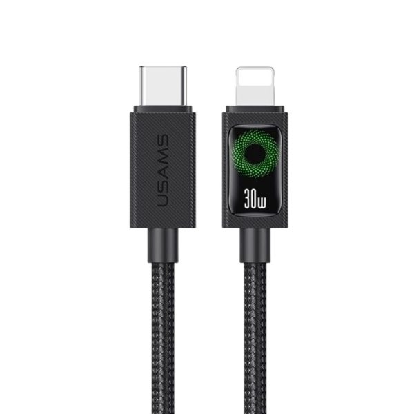 Cable de Datos USB C a Lightning SJ774 30W 1.2m Negro U92 USAMS