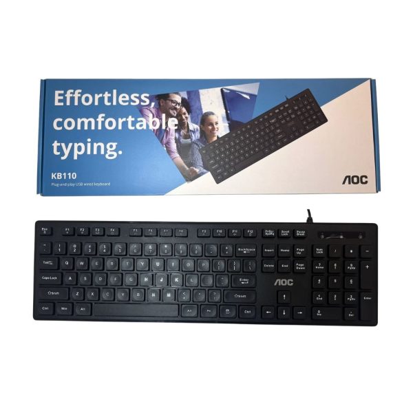 Teclado USB KB110B/97 Negro AOC